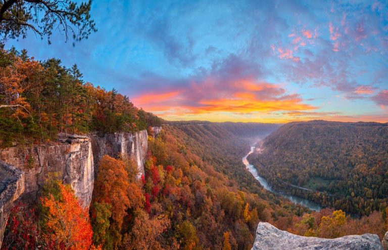 New River Gorge, West Virginia Landscape In The Fall