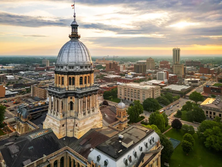 Springfield, Illinois City Skyline